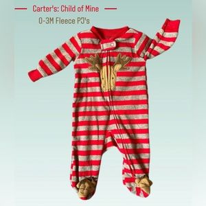 0-3M Fleece PJ's